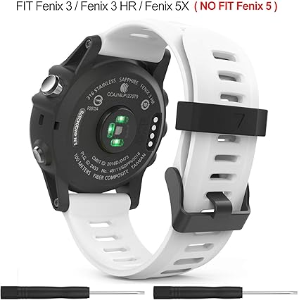 garmin fenix 5x plus white