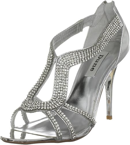 dune silver shoes and bag