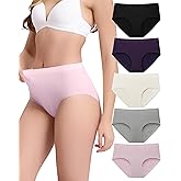 BAMBOO COOL Women's Underwear Ladies Brief Seamless Panties Moisture Wicking Stretchy Full Coverage