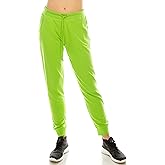 Eevee Women's Casual Jogger Pants Sweatpants - Relaxed Fit Elastic Waist Drawstring Pocket French Terry Running Yoga Workout