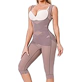 Nebility Bodysuit for Women Tummy Control Shapewear Faja Body Shaper Waist Trainer Open Bust Mid-Thigh Bodysuit