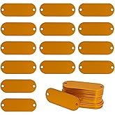 StayMax Aluminum Engraving Blanks Tags Stamping Blanks Tags with 2 Holes 25 Pack (Orange)