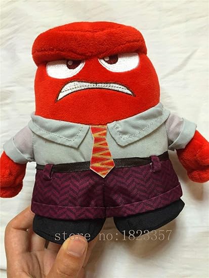 HT TOYS Tomy / Pixar Inside Out Anger 8 1/2 Plush,Quality Goods Soft Stuffed Plush Toy