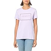 Armani Exchange Womens Embroidered Logo Cotton Tee