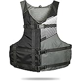 Stohlquist FIT Adult Life Jacket, US Coast Guard Approved Type III Life Vest, PFD for Men and Women, Easily Adjustable, Lightweight and High Buoyancy - Universal Fit (30-52" Chest)