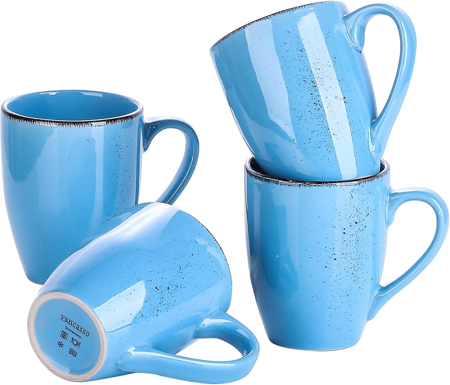 vancasso NAVIA Oceano Tea Coffee Mugs 4pc Contemporary Ceramic Cups