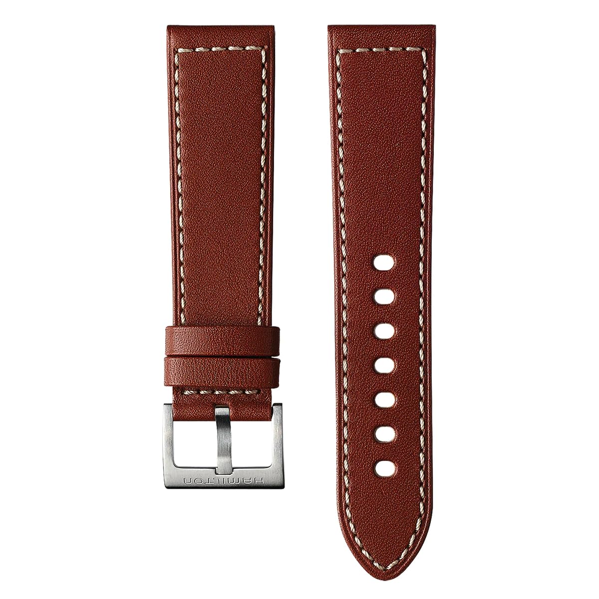 Hamilton Watch Khaki Field Auto | Swiss Made | 42mm Stainless Steel Case | Black Dial Analog Watch | Leather Strap (Model: H70555533)