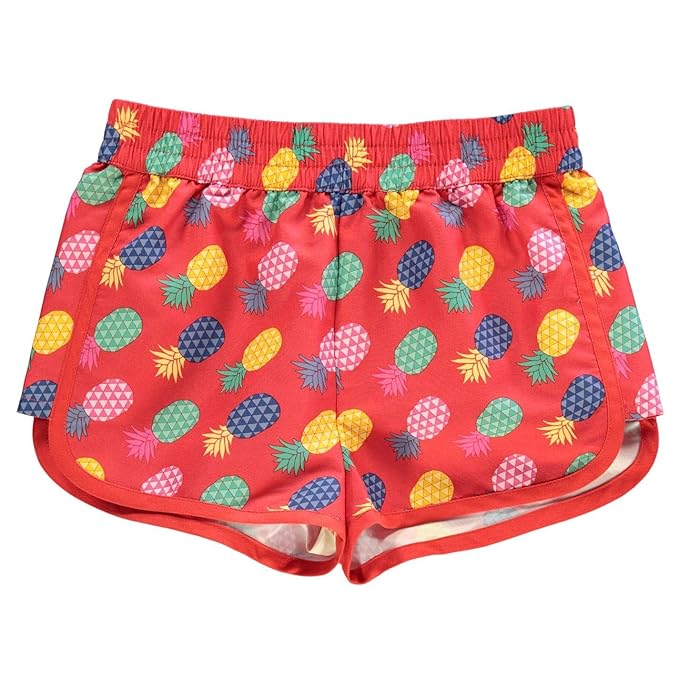 Hot Tuna Pantalones Cortos Para Nina Con Cintura Elastica Beige