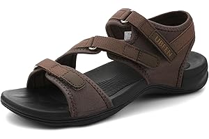 UBFEN Womens Hiking Walking Sandals Water Comfortable Athletic Outdoor Shoes Sport Arch Support Three Adjustable Straps