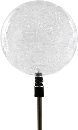 Nexos Solarlampe Kugel Gartenbeleuchtung Led Farbwechsel 80 Cm 3farbig Akku Kunststoff Edelstahl Aussenbeleuchtung Solar Garten Amazon De Garten