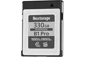 Nextorage 330GB CFexpress Type B Memory Card Super Fast VPG400 max Read 1950MB/s max Write 1900MB/s (B1 Pro Series)