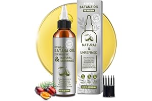 Ktintar 100% Natural Raw Batana Oil for Hair Growth, Dr Sebi Hair Growth Oil From Honduras, Thicker & Stronger Hair, Prevents Hair Loss, Eliminates Split Ends 4.23 Fl Oz (Pack of 1)