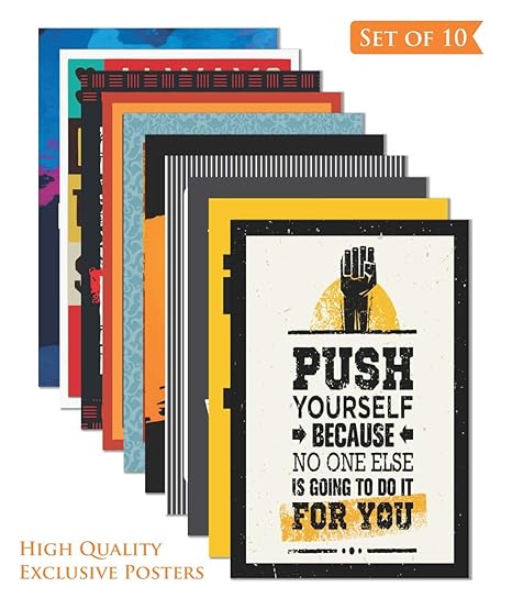 Paper Plane Design Inspirational Wall Poster 45 Cm X 30 Cm X 2 Cm Pack Of 10