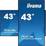 iiyama Prolite LH4341UHS-B2 108cm 4K UHD Digital Display Panel VGA HDMI USB view 4