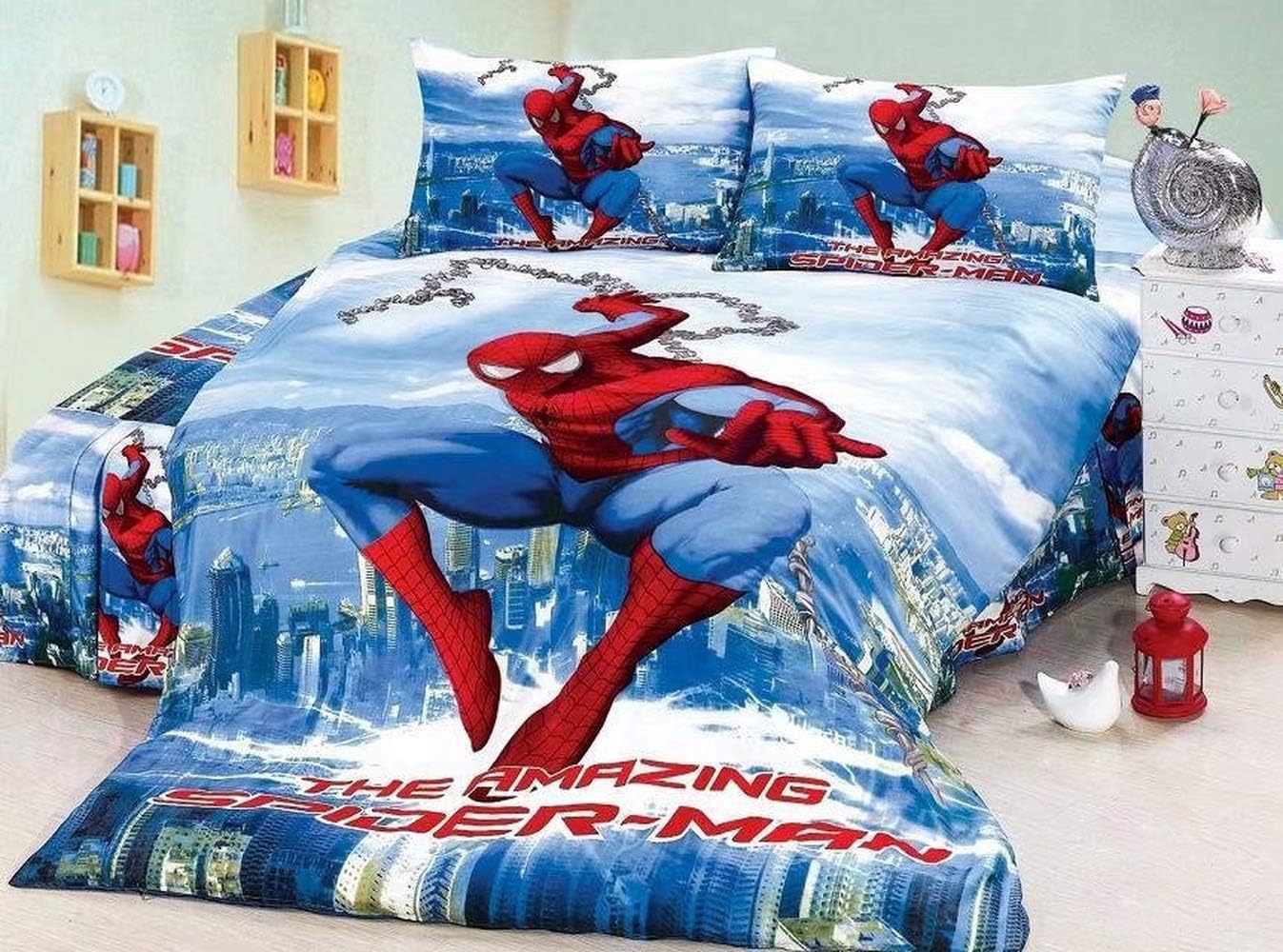 spiderman bed set full size