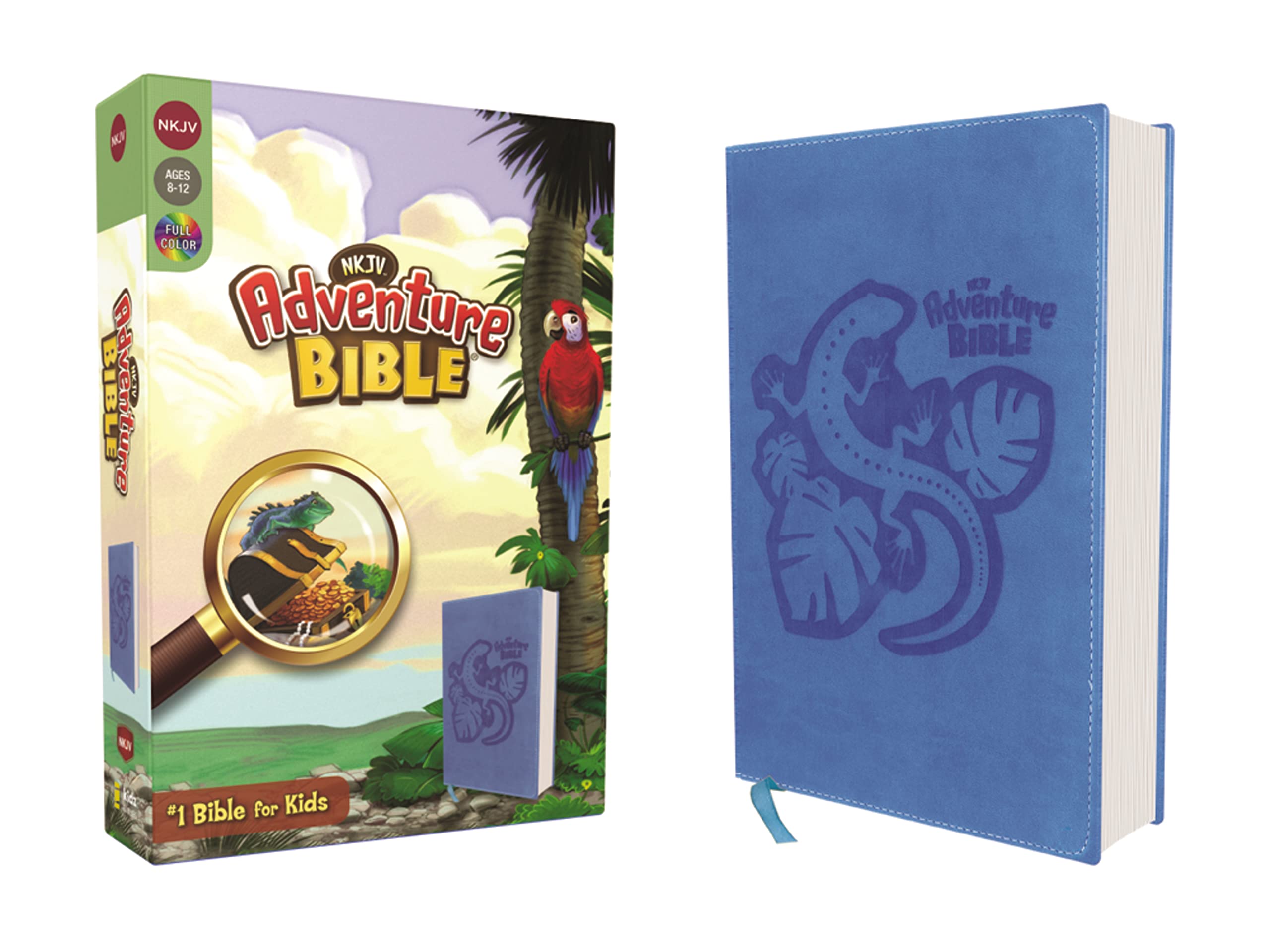 NKJV, Adventure Bible, Leathersoft, Blue, Full Color NKJV, Adventure Bible, Leathersoft, Blue, Full Color Imitation Leather