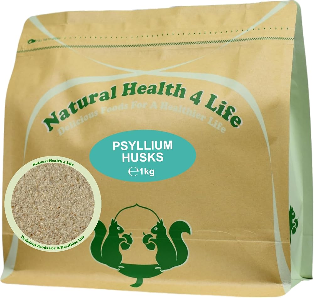 Natural Health 4 Life Psyllium Husks 1 kg in Resealable Pouch