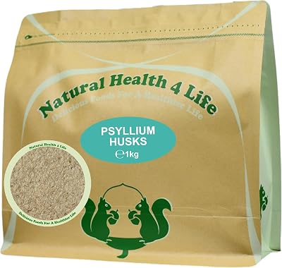 Natural Health 4 Life Psyllium Husks 1 kg in Resealable Pouch