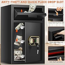 5.8 cu ft Large Fireproof Drop Safe Box for