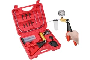 WENZHON 2 in 1 Brake Bleeder Kit with Hand Vacuum Pump and Adapters Brake Bleeder Vacuum Pump Kit for Auto Car Truck Motorcycle Use