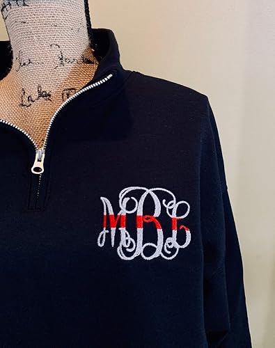 monogram pullover sweatshirt