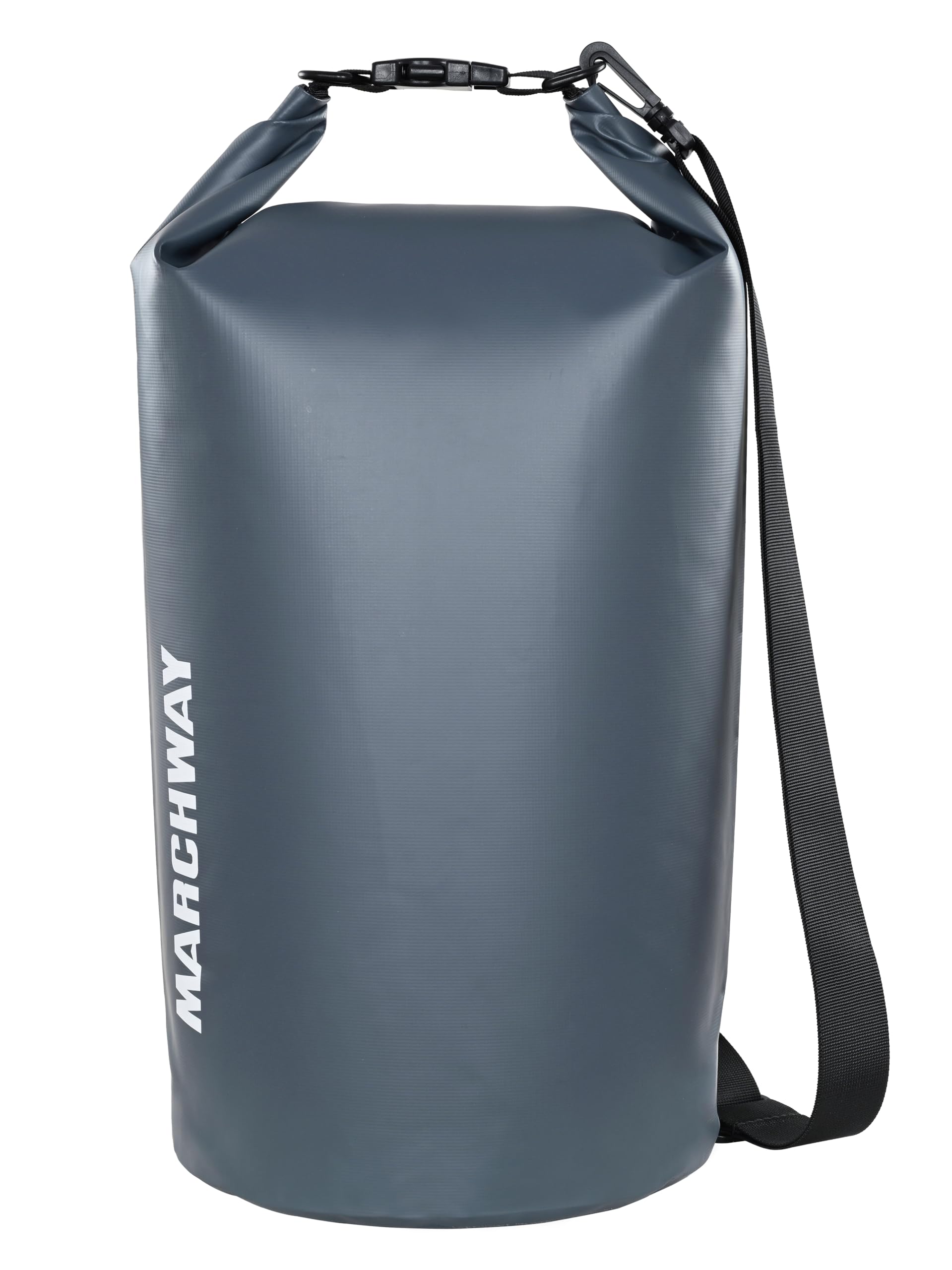 Photo 1 of MARCHWAY Floating Waterproof Dry Bag Backpack 5L/10L/20L/30L/40L, Roll Top Sack Keeps Gear Dry for Kayaking, Rafting, Boating, Swimming, Camping, Hiking, Beach, Fishing (Grey, 40L)