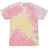 Colortone 100% Cotton Reactive Tie Dye T-Shirt for Women and Men, 3X-Large, Funnel Cake