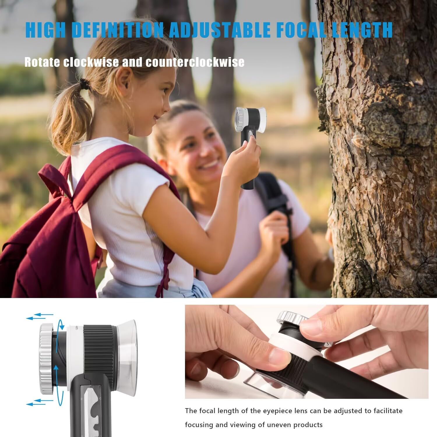 30X Jewelry Loupe with 7 Light, USB Rechargeable Foldable Handheld Magnifying Glass with Jade Appraisal Flashlight for Jewelry Appraisal, Coins, Gemstones