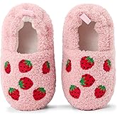 ESTAMICO Toddler Girls Plush Warm Slippers