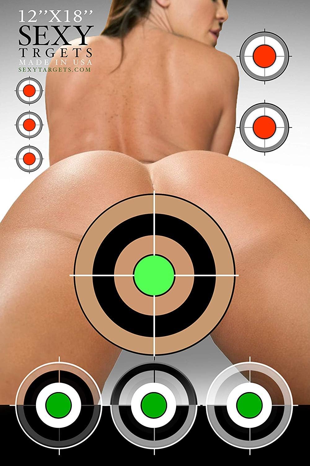 Sexy Targets 12''x18'' - 10 Pack Thick Paper Sheets for Pistols, Rifles, BB, Airsoft, Pellet Guns & More. Made in USA.