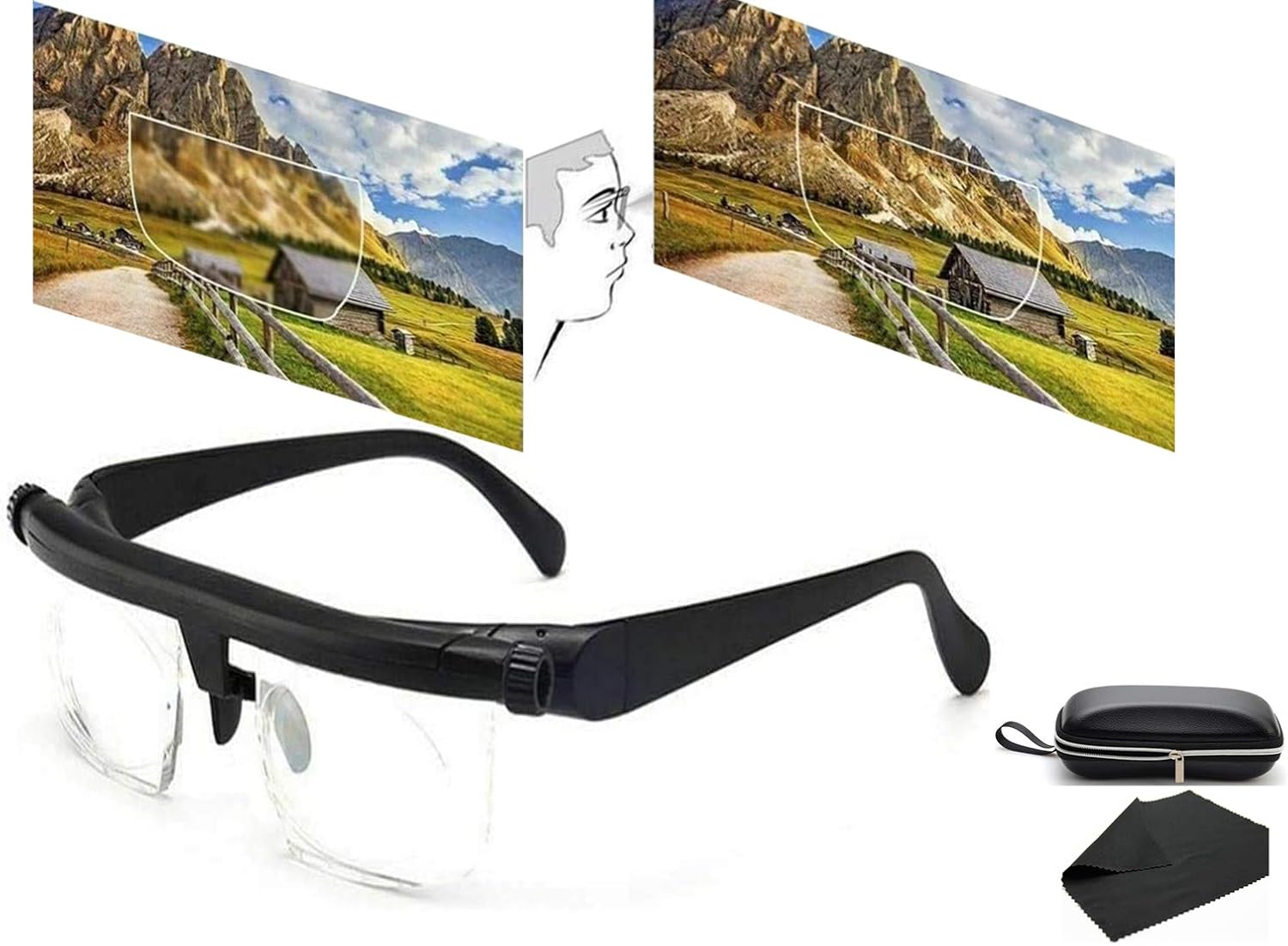 CNQXG Auto Focus Reading Glasses,einstellbare Brille Mit Variablem