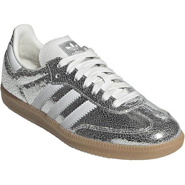 adidas gazelle silver green womens 35 1/2 EU Adidas Samba Glitter Shimmer Silver
