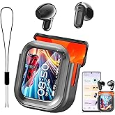 NE20 Translation Earbuds Real Time - AI 135 Language Translator Earbuds with LCD Touch Screen Audifonos Traductores Inglés Español Wireless Earphones Bluetooth Headphones for Travel Business Learning