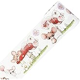 WT Pre-Cut Squeaky Mischief Wide Washi Tape, Single Roll, Original Playful Cartoon Mice & Whimsical Garden Designs for Junk Journals, Scrapbooking, Planners， DIY Crafts & Gifts