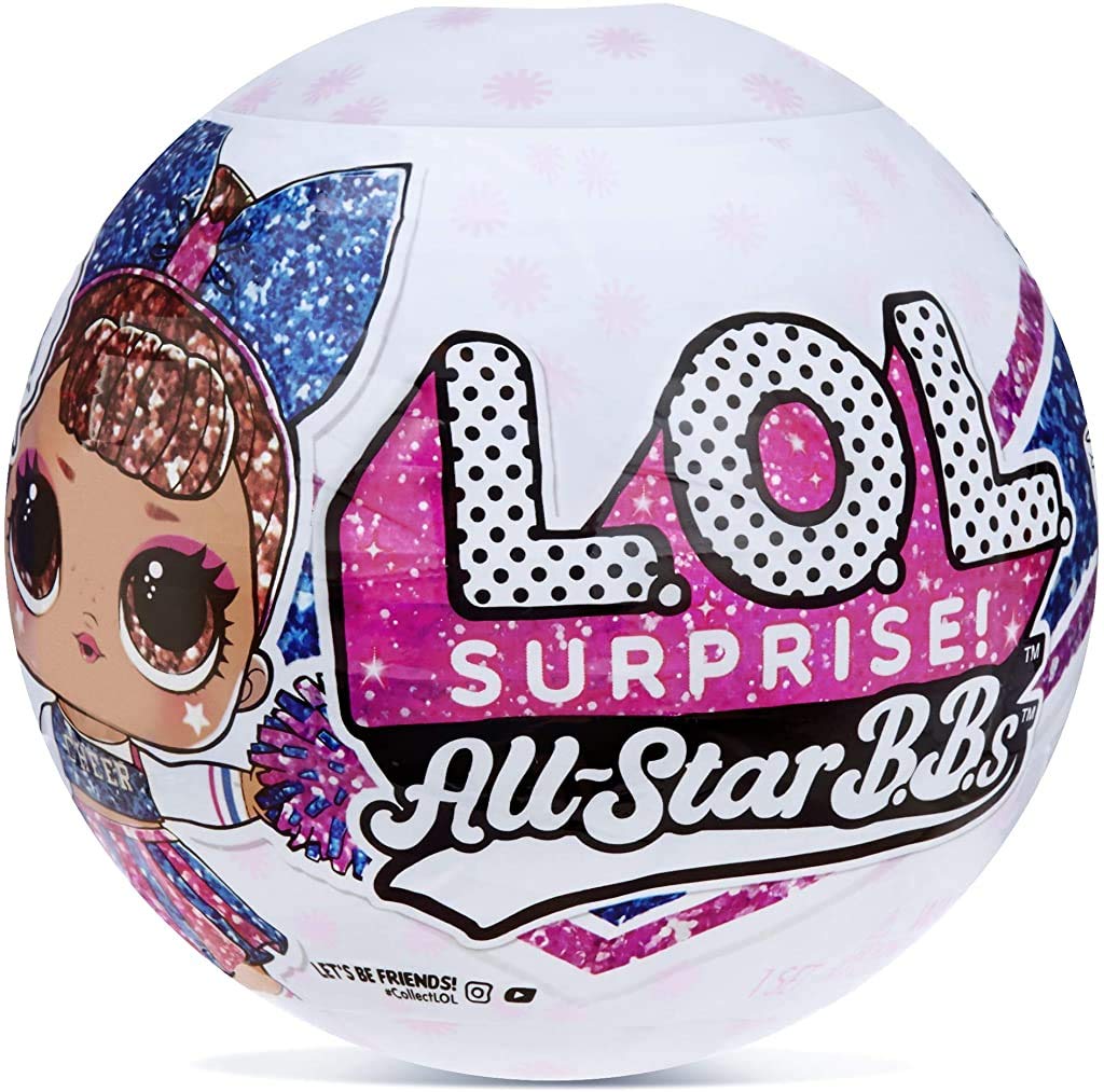 LOL Surprise All-Star BBs - Cheer Team - Sports Themed Sparkly Doll With 8 Surprises And Fashion Accessories - All-Star BBs Series 2 - Collectible Dolls For Girls Ages 3+