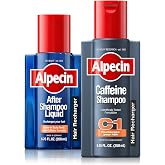 Alpecin C1 Caffeine Hair Care Set Shampoo and Liquid | Caffine Shampoo 8.45 fl oz + After Shampoo Liquid 6.76 fl oz, promotes hair growth, energizes scalp