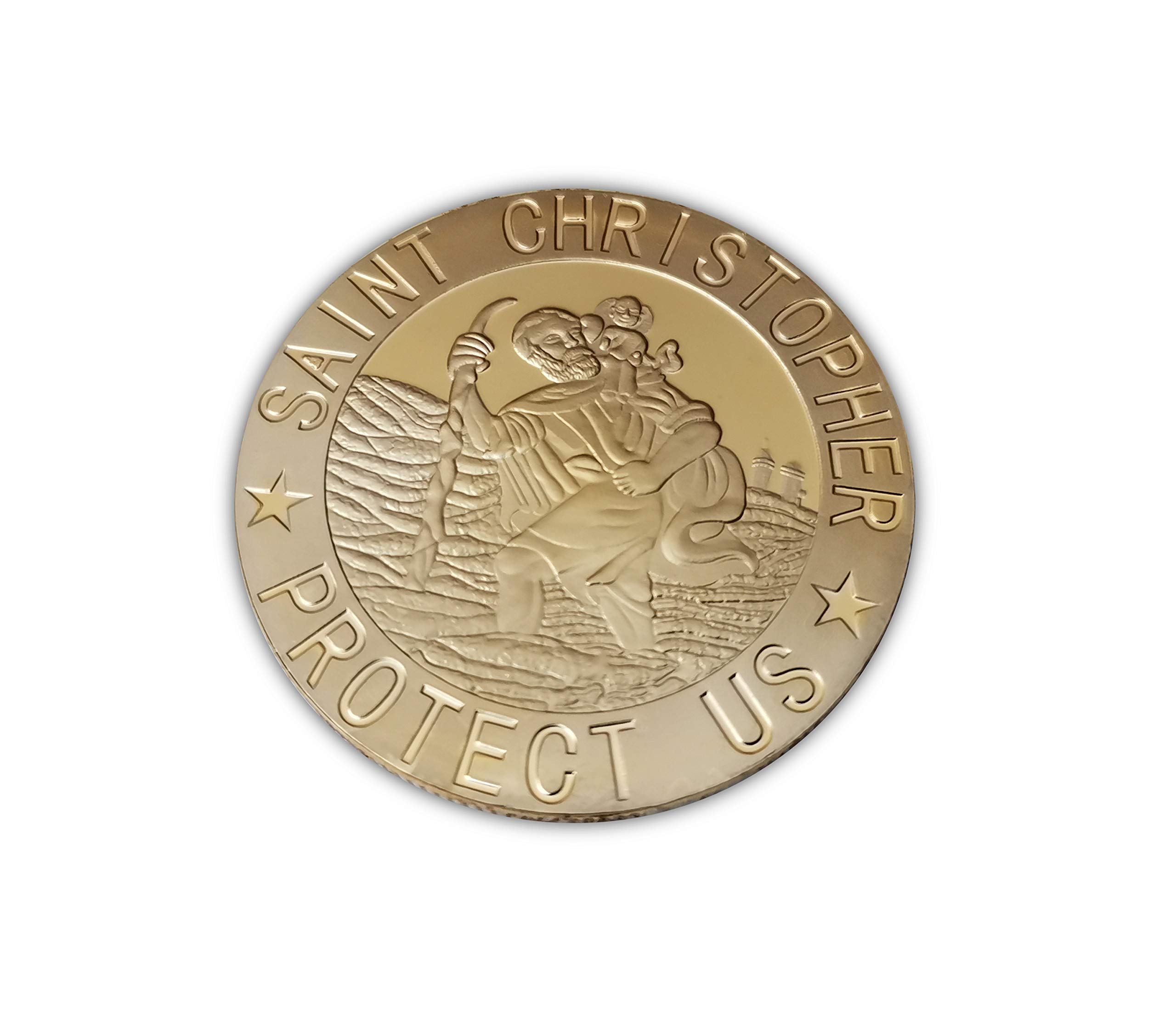Eillwin Saint Christopher Religious New Lovely Collectible Coin for Luck & Protection