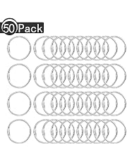 Lot De 100 Anneaux De Reliure Métal Argenté 30 Mm - Anneaux à Reliure Pour Classeurs, Scrapbooking, Porte-clés - 10