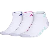 adidas mens Cushioned Low Cut Ankle Socks (3 Pairs) Durable & Comfortable