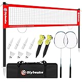 12ft Badminton Net Set for Backyard with Durable