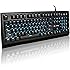 Velocifire VM01 Mechanical Gaming Keyboard with Brown Switches LED Illuminated Backlit Anti-ghosting Keys (Black)