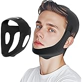 NNSRR Chin Strap for Sleeping,Anti Snore Chin Strap for CPAP Users,Anti Snoring Devices Breathable and Reusable for Men and Women,Simple and Effective Snoring Solution