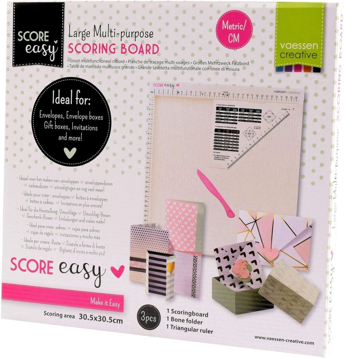 Vaessen Creative Easy-Metric-Scoring Board, Off White, 30,5 x 30,5 cm, 30.5L x 30.5W cm - Image 5