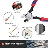 WORKPRO 8 Inch Cable Wire Cutters Cr-V Steel Pliers Anti-Slip Handle view 8