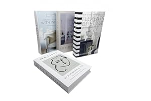 Decorative Books Set - 4 Pcs Modern Fake Books for Home Décor, Coffee Table, Bookshelf, and Living Room Decoration - Stylish 