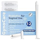 Vaginal Probiotics for Women | Boric Acid For Women | pH Balance for Women | Yeast Infection Care | Natural Defense Against Fishy Odor, Burning and Excess Discharge | 12 Vaginal Suppositories