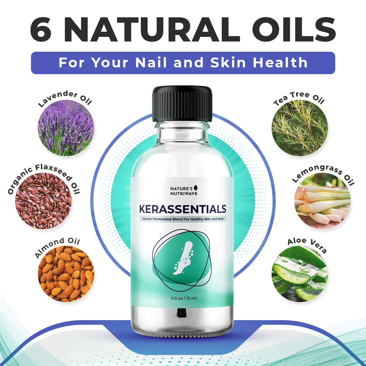Nature’s NutriWave Kerassentials Oil, 8-IN-1 Plant-Based Formula, Natural Ingredients | Made in USA, No Stimulants, Non-GMO – 15ml, 1 Month Supply - Image 3