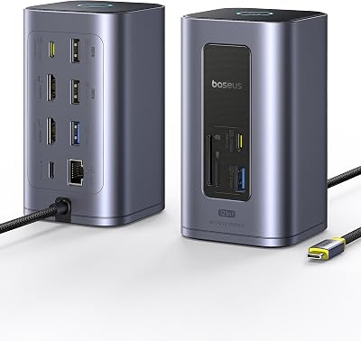 Nomos Air 12 in 1 Docking Station 2 Monitor per Windows