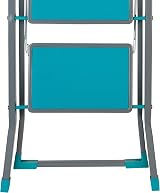 Beldray 3 Step Ladder Non-Slip Folding Turquoise Grey 2.5m Reach view 9