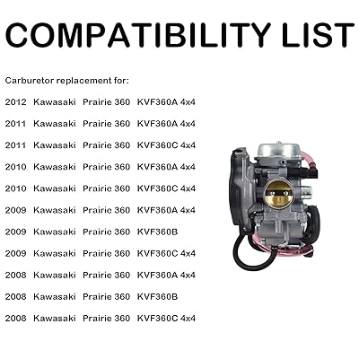 Buy Waltyotur Carburetor Carb Replacement For 32 Mm Kawasaki Prairie 360 Kvf360 08 12 1686 Online In Kazakhstan B08tqbxjh2